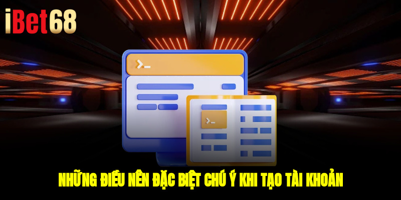 Những điều nên đặc biệt chú ý khi tạo tài khoản